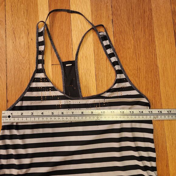Lululemon Water Bound Singlet Apex Stripe Printed Black Dune Stripe Women’s Sz M - Picture 6 of 7